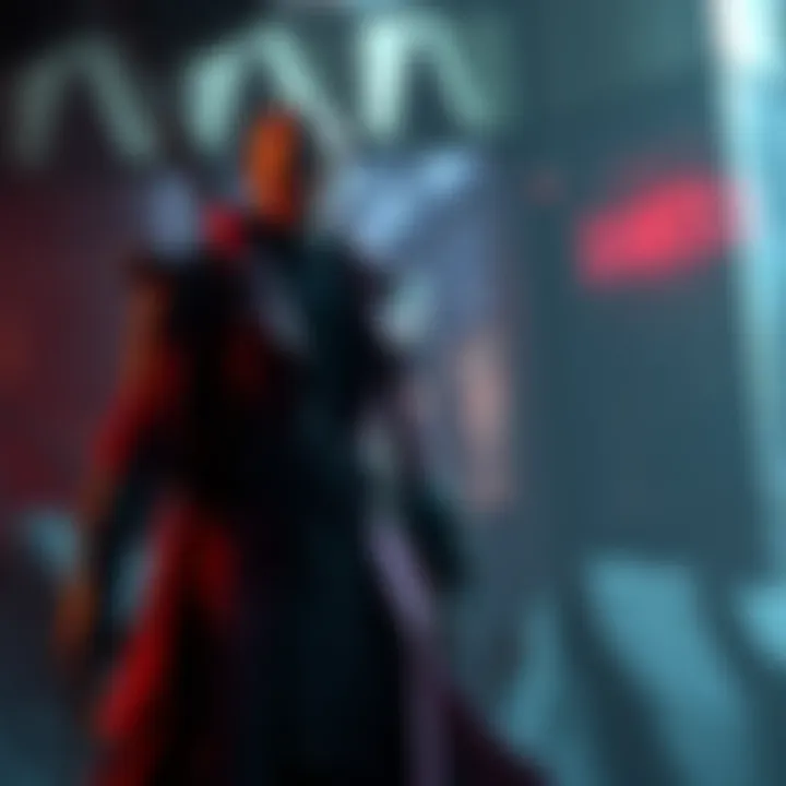Dante stands confidently, emerging from the shadows after six years, ready to engage with fans.