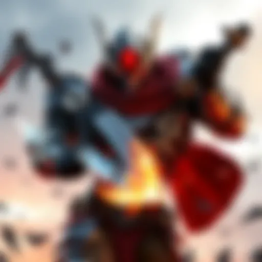 Dante in Action Dante, a powerful Warframe character, showcasing strong buffs and impressive damage during gameplay.