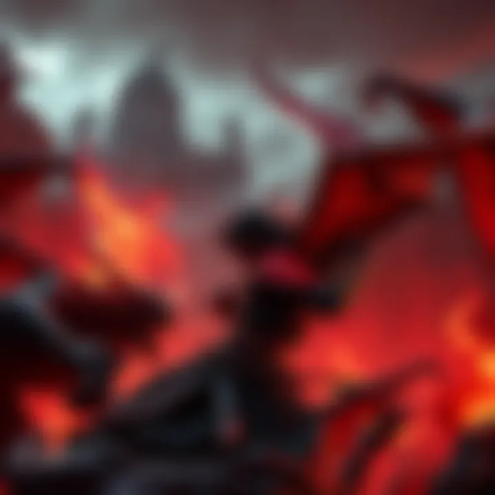 Cover art of Dante's Inferno featuring Dante fighting against dark creatures in a hellish landscape