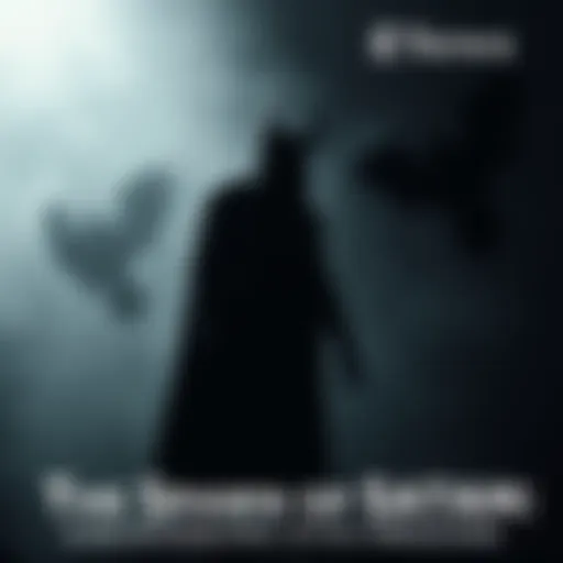 A shadowy figure representing evil in a dark setting, with an ominous atmosphere and hints of folklore elements.