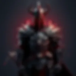 A striking slayer design inspired by the dark ages, showcasing bold armor and intricate details, blending historical elements with modern flair.