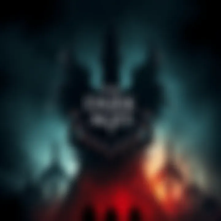 The Dark Ages Soundtrack Cover Cover art featuring intense dark colors and abstract shapes representing the powerful soundtrack of The Dark Ages.