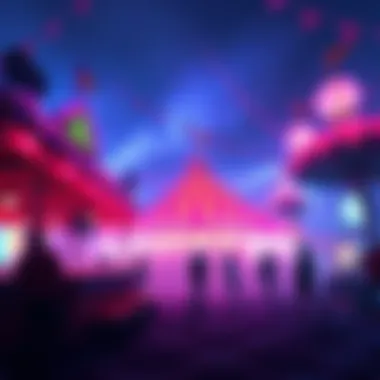 Dark Carnival Event Launch A colorful carnival scene with bright lights and game elements hinting at an upcoming event.