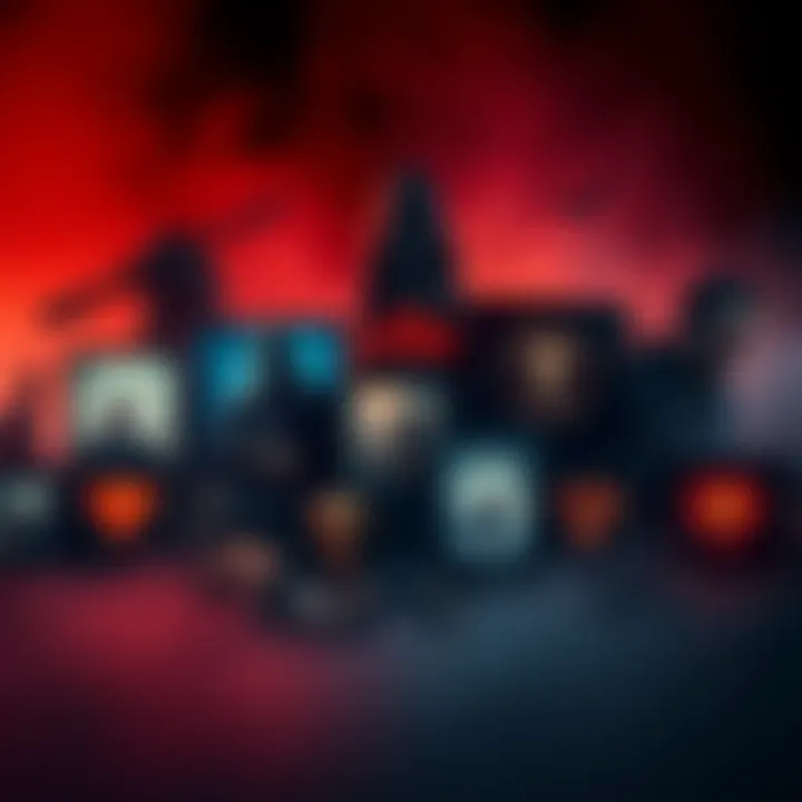 Dark and Indie Game Recommendations A collection of indie game covers and movie posters featuring dark themes and melancholic atmosphere.