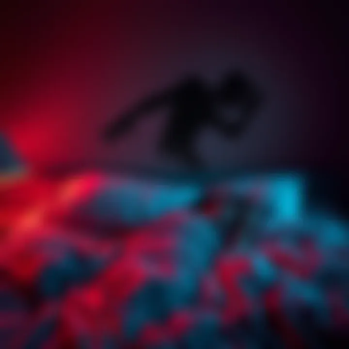 A shadowy figure haunting a person in bed, representing terrifying nightmares.