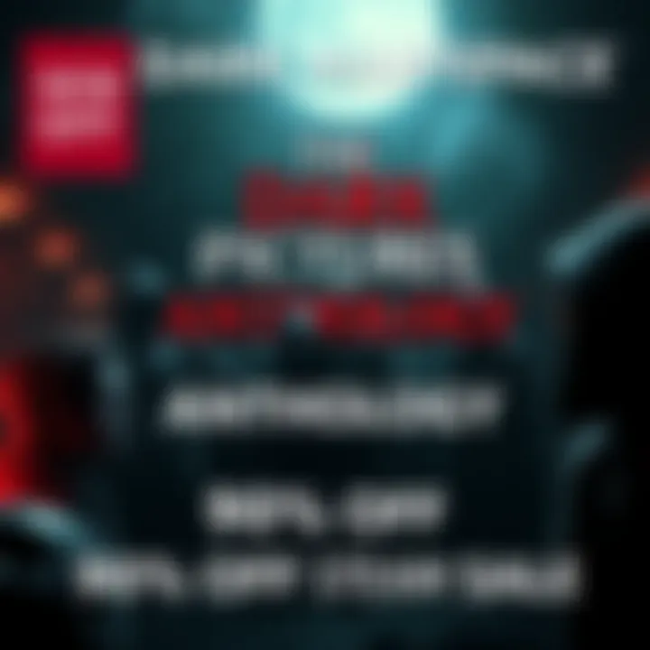 The Dark Pictures Anthology game cover featuring eerie characters and a dark setting, promoting a 90% off discount on Steam.