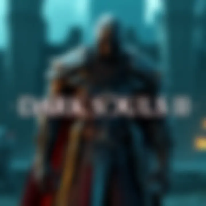 A character from Dark Souls 2 wearing a detailed set of armor, showcasing its design and style, standing in a game setting with a sword.