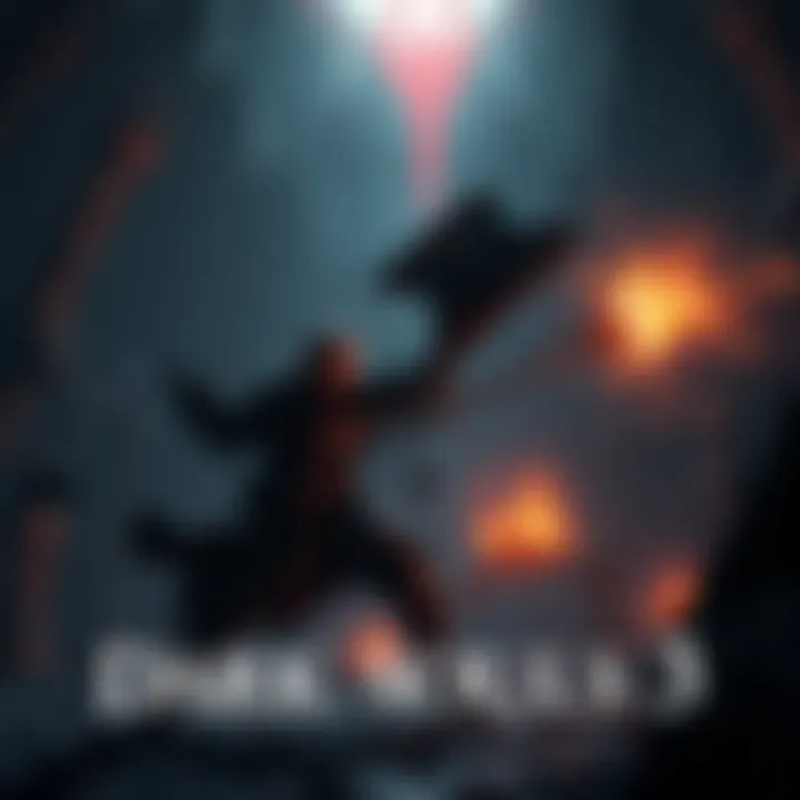 A Dark Souls character battles an enemy while exploring a dark and mysterious environment, showcasing intense gameplay and item collection.
