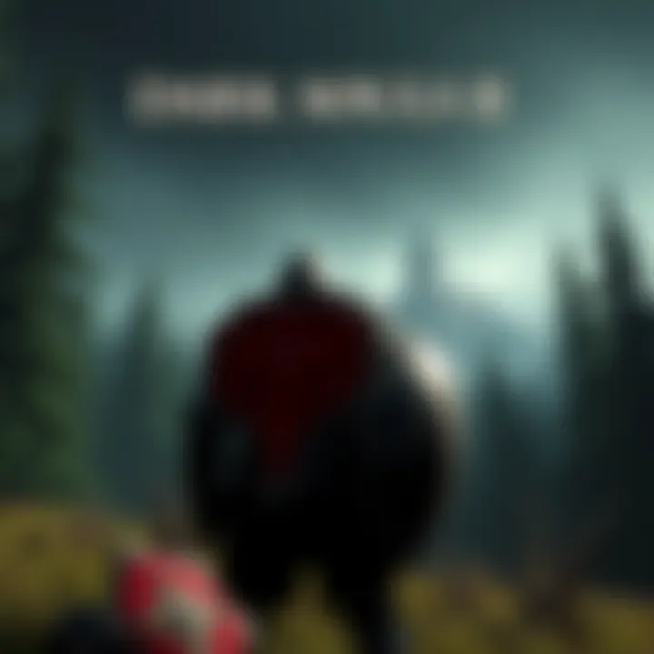 Dark Souls II Gameplay A character equipped with armor and a shield stands ready for battle in a dark forest setting, with a distant castle in the background.
