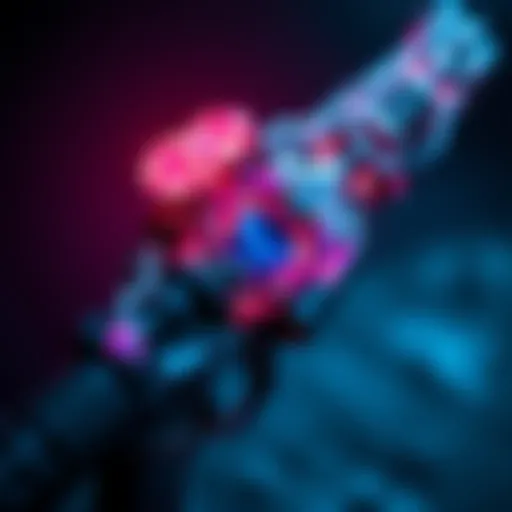 A close-up of the Dark Winter Gems skin showcasing its vibrant colors and unique design on a weapon.