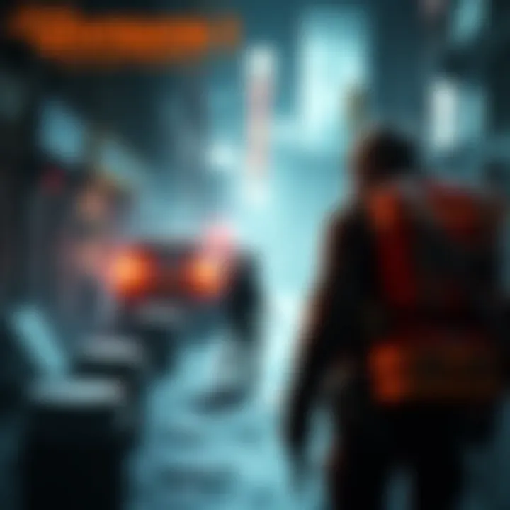 A gamer character equipped with gear in The Division 1's Dark Zone, looking out for rogue players and loot opportunities.