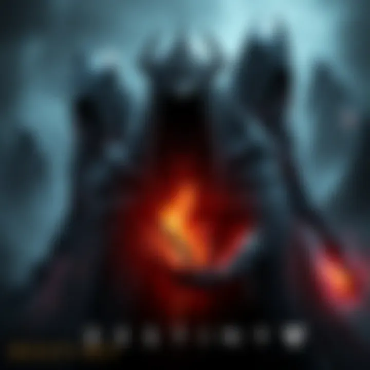 Concept art depicting a potential third darkness subclass in Destiny, featuring dark and mysterious themes with shadowy figures and energy effects.