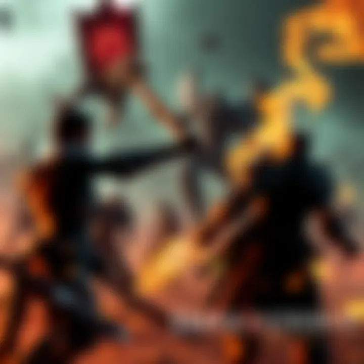 A scene from Darksiders 1 showing a battle with dull visuals and slow action