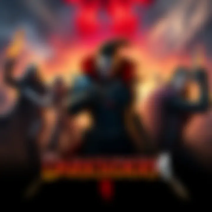 Artwork showcasing main characters from Darksiders 4 with a dramatic background