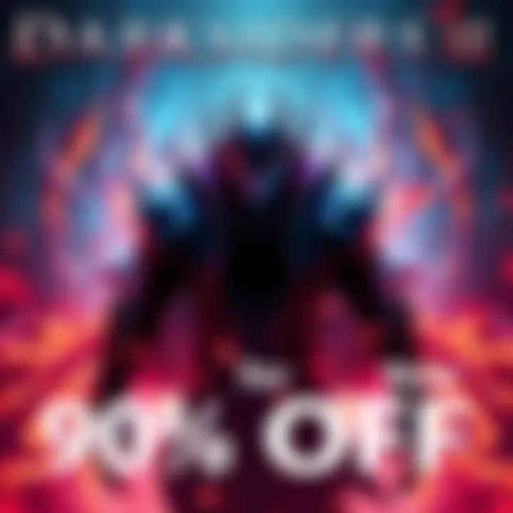 Darksiders III game promotion showing 90% discount