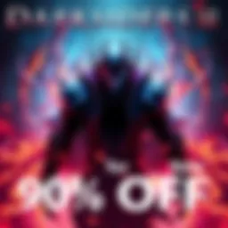 Darksiders III Sale Darksiders III game promotion showing 90% discount