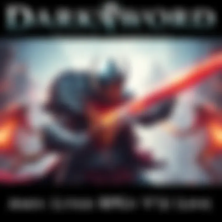 A fierce warrior in armor, wielding a sword, ready for battle in a vibrant fantasy world.
