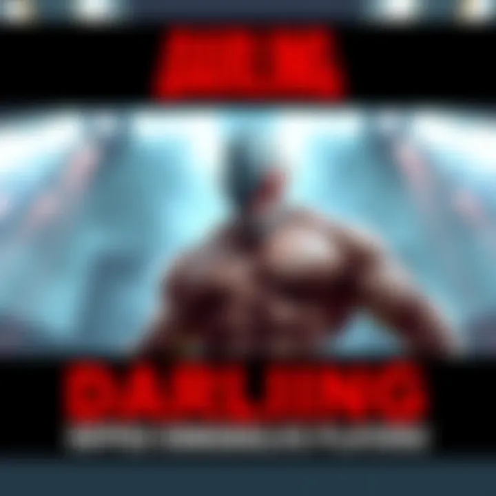 A muscular character named Darling showcasing his impressive ripped physique in an action pose