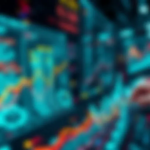 A visual representation of modern data reshape techniques with graphs and charts illustrating data analytics for 2025.