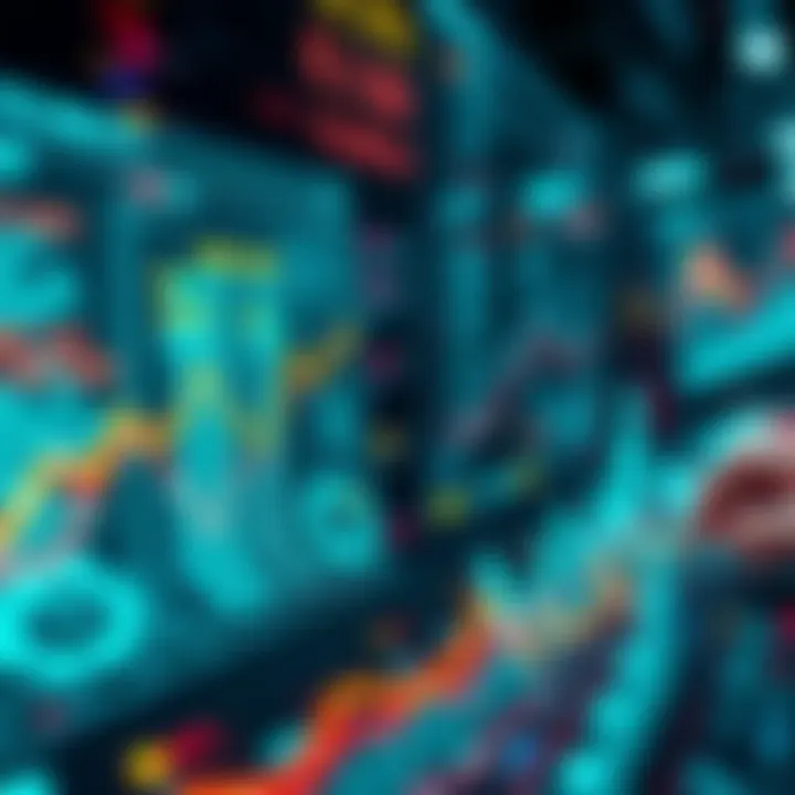 A visual representation of modern data reshape techniques with graphs and charts illustrating data analytics for 2025.