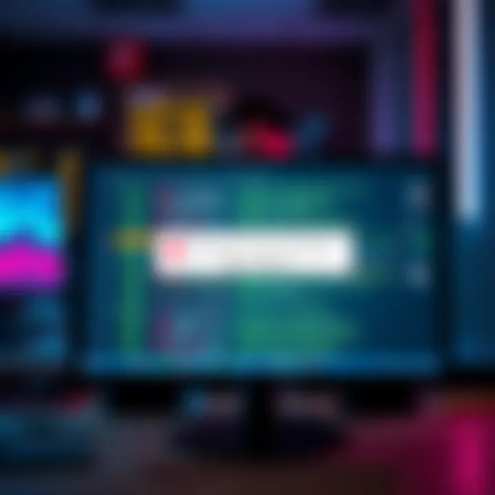 A computer screen displaying an error message indicating data loss, with a distressed developer in the background looking concerned.