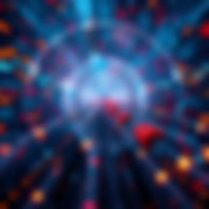 Illustration showing data tunneling, with data packets being securely wrapped and transmitted through network cables.