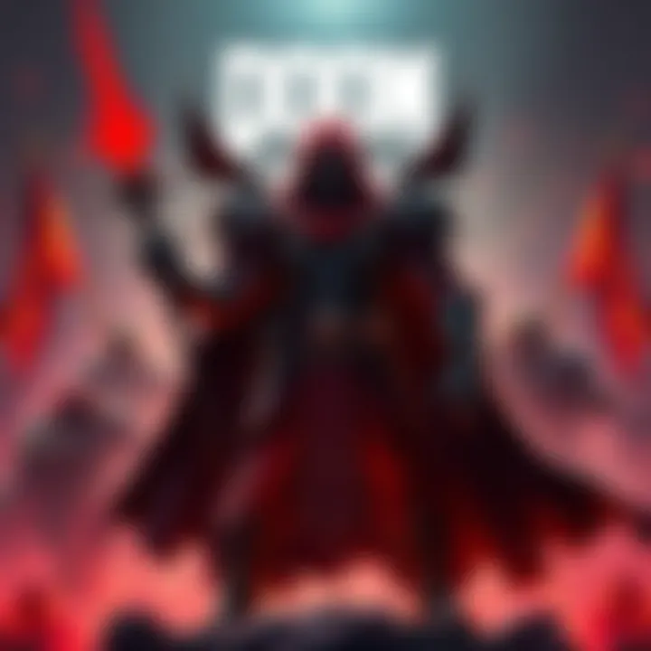 Davoth, the Dark Lord, stands confidently in a commanding pose, displaying power as he leads his army in Doom Eternal.