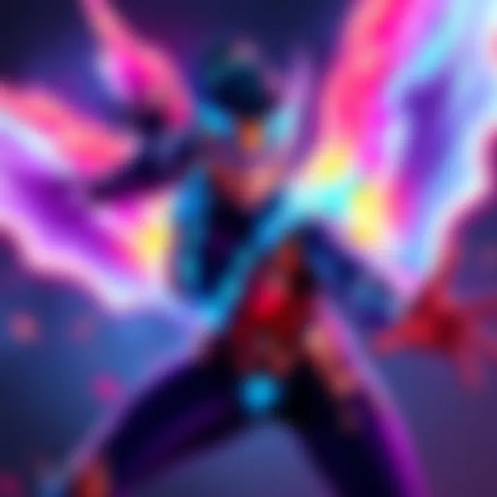 Dawnbringer Symmetra Dawnbringer Symmetra in an action pose with glowing features and vibrant colors