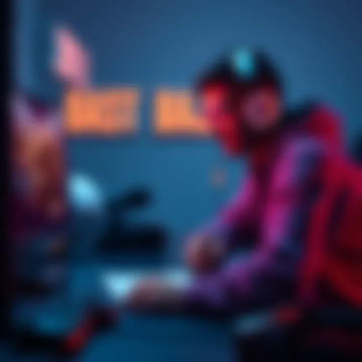 A gamer focusing on strategies for Day 4 Restore All Bajs with a game setup including a console and notes.