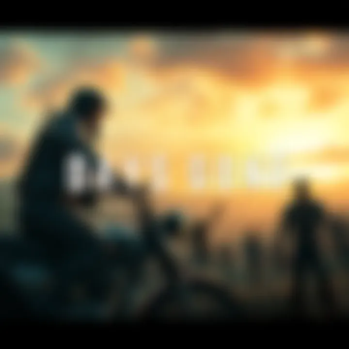 Cover art of the Days Gone video game featuring a biker in a post-apocalyptic setting with zombies and a scenic backdrop