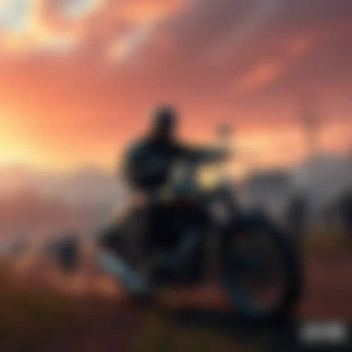 Gameplay scene from Days Gone Character riding a motorcycle through a post-apocalyptic landscape filled with zombies