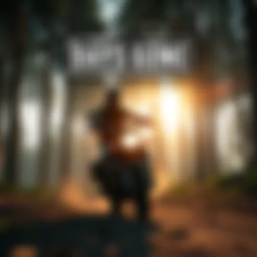 Days Gone Gameplay Scene A character riding a motorcycle through a forest in Days Gone, showcasing the game's open world and environment.