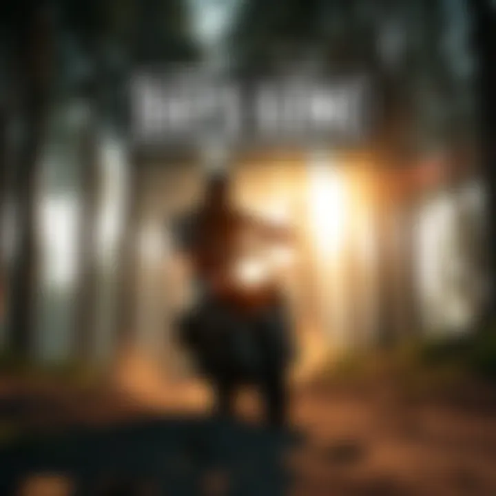 Days Gone Gameplay Scene A character riding a motorcycle through a forest in Days Gone, showcasing the game's open world and environment.