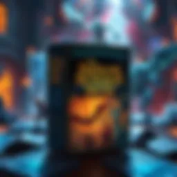 A colorful box of Dazzling Dungeon Decks showing illustrations of various fantasy creatures and characters on the front