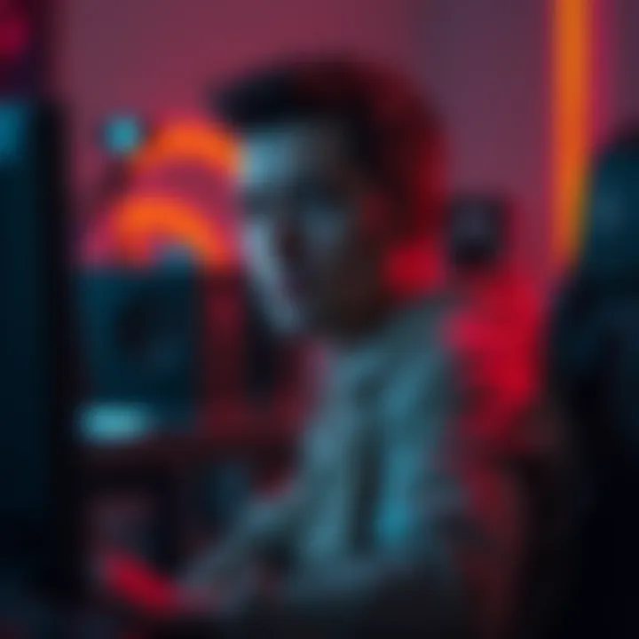 DBD Community Player A longtime Dead by Daylight player looks contemplative while sitting in front of a gaming setup, with a slight frown, reflecting on community negativity.