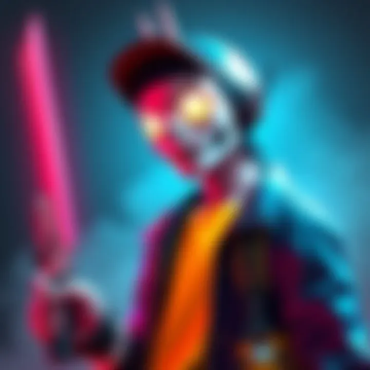 A character from Dead by Daylight styled as a Team Fortress 2 character, featuring bright colors and a playful design.