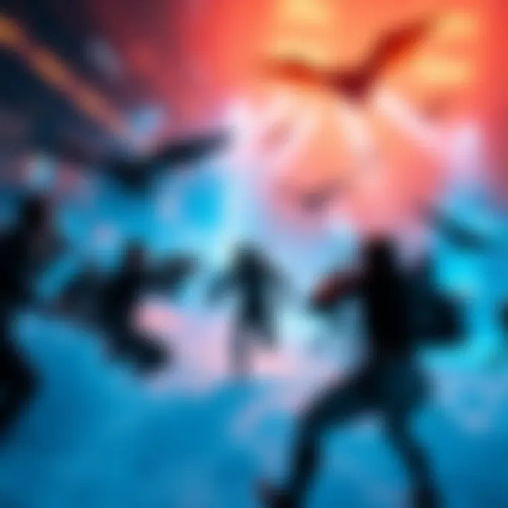 A vibrant scene from DC Allies showcasing dynamic gameplay and engaged players in an immersive environment.