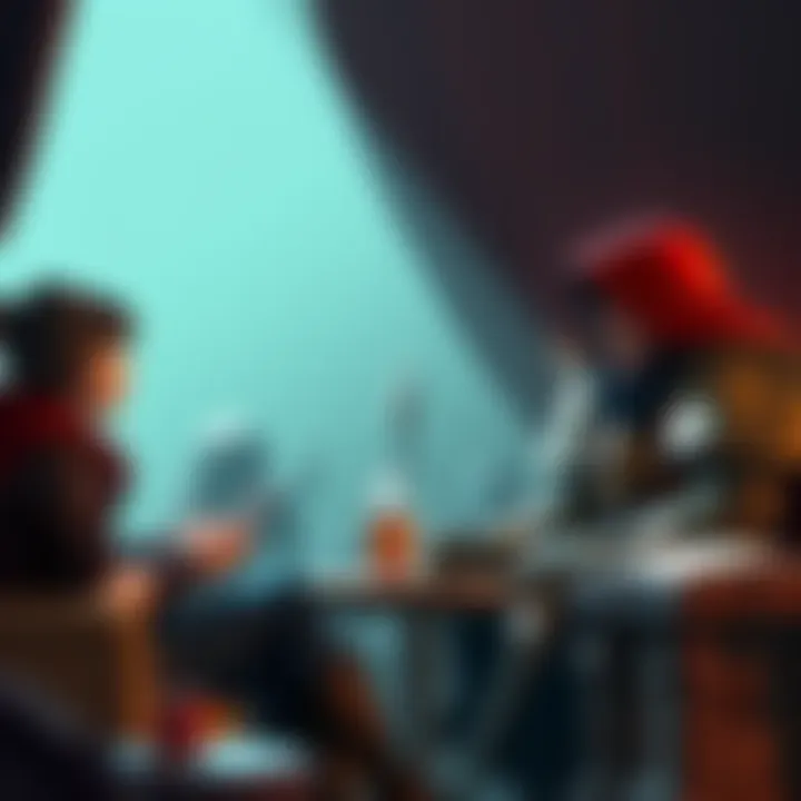A D&D player and a Baldur's Gate 3 fan sitting together, sharing ideas about their gaming experiences.