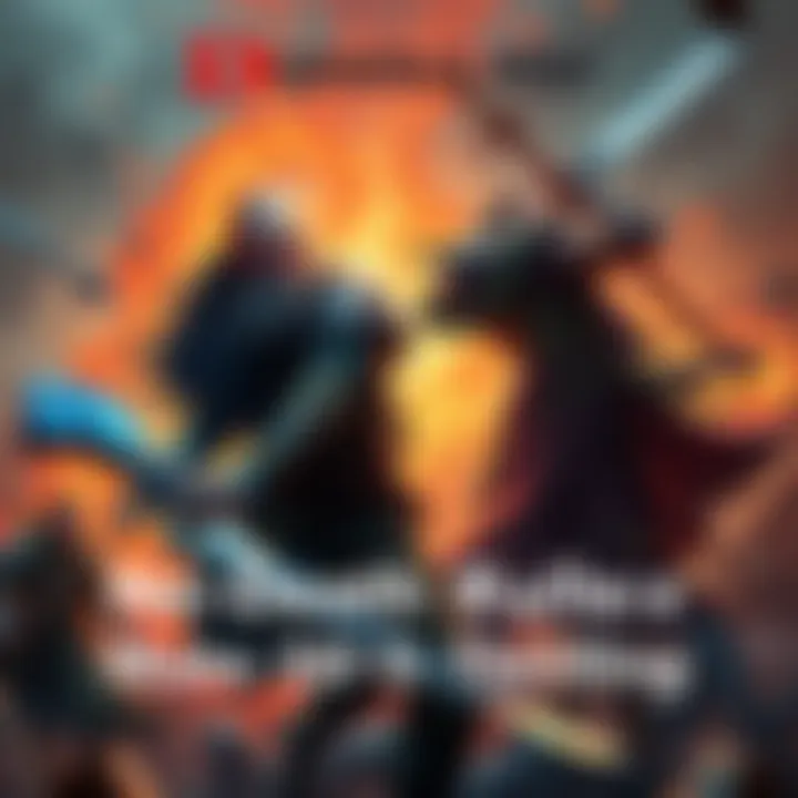 A group of Dungeons & Dragons characters engaged in a tense battle, showcasing a mix of serious injuries and strategic planning, with an intense atmosphere.