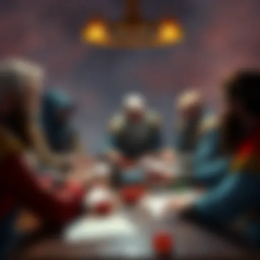 A group of players sitting around a table, looking at character sheets and dice, with one person expressing frustration and others listening attentively.