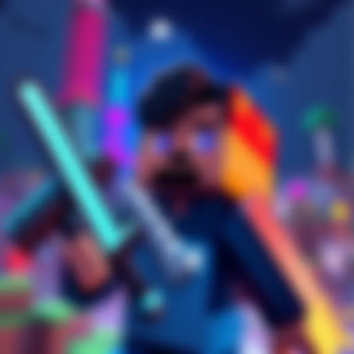 A creative illustration of De Ravillo designed in Minecraft style, featuring blocky shapes and bright colors reflecting the gaming aesthetic.