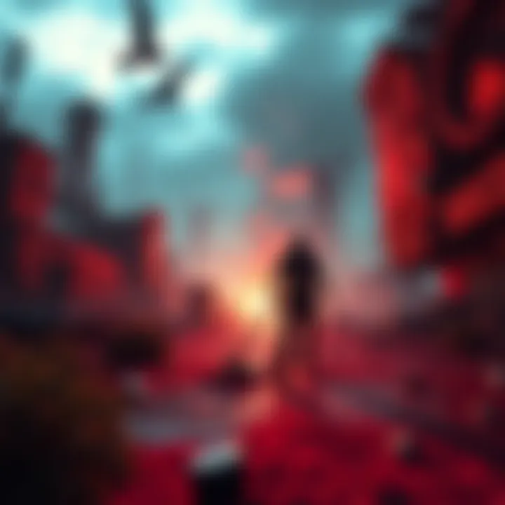 A character navigating a post-apocalyptic landscape in Dead Reset, showcasing action and survival elements.