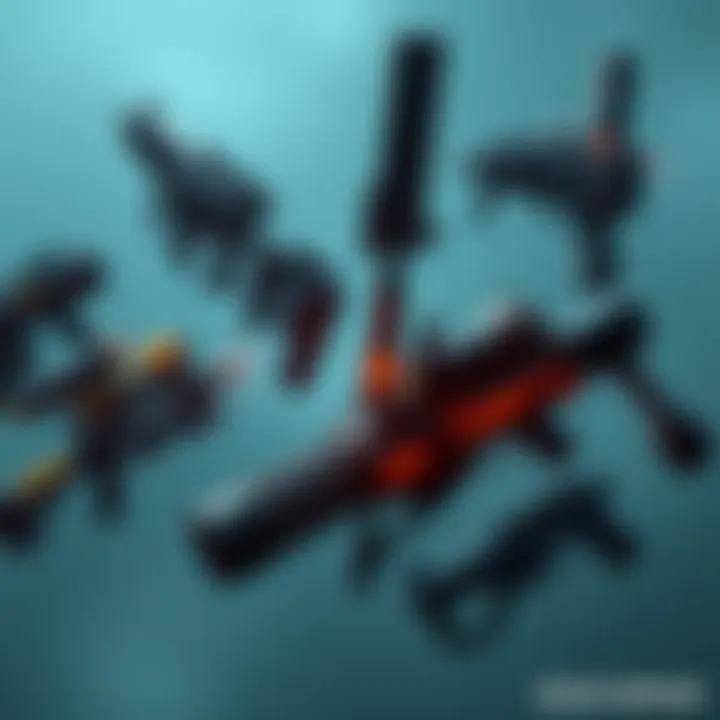 Favorite Dead Space Weapons A collection of iconic weapons from the Dead Space series displayed with their unique designs, illustrating their lore and style.