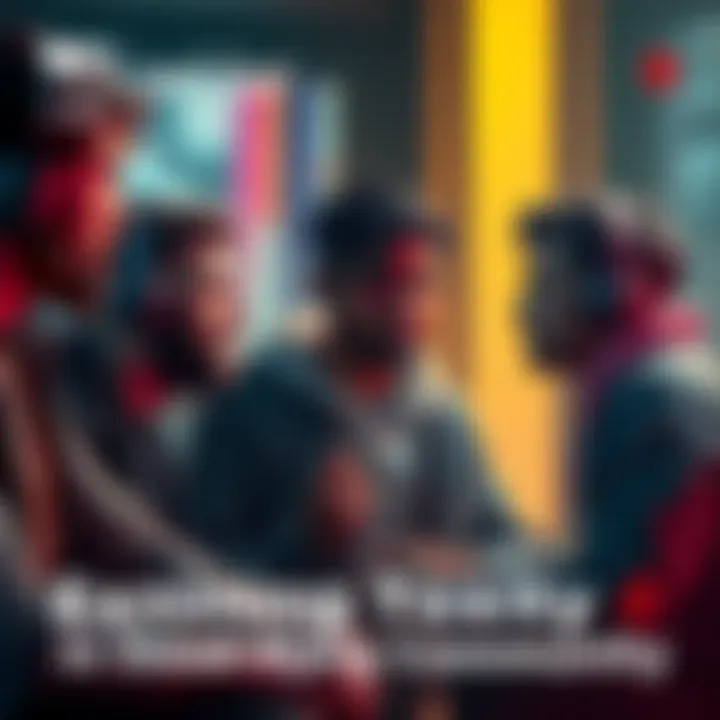 A group of gamers discussing their experiences with toxicity in the Dead by Daylight community, with one player expressing frustration while others listen attentively.