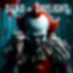 A graphic showing a teaser related to Dead by Daylight featuring Pennywise, highlighting key elements from IT and the number 57.