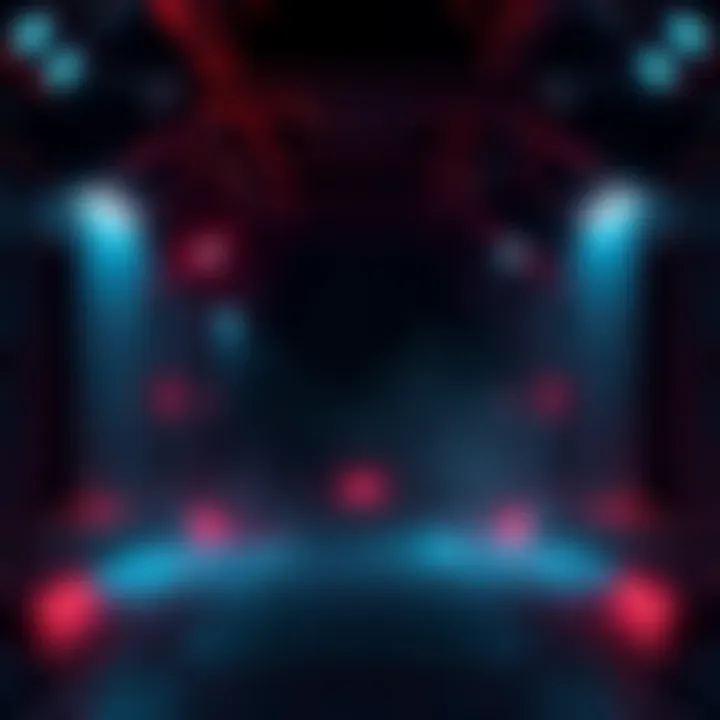 A haunting environment in Dead Space Cube with eerie lighting and unsettling shadows