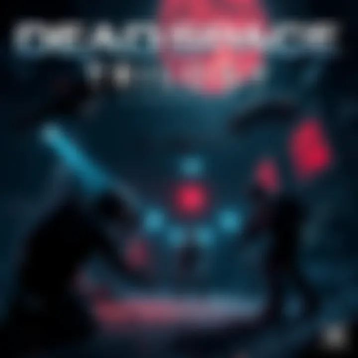 A dark and eerie scene featuring iconic elements from the Dead Space trilogy, showcasing horror-themed graphics and action elements.