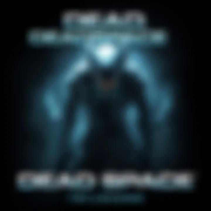 Cover art of the Dead Space trilogy featuring a space horror scene with a dark background and a menacing alien creature