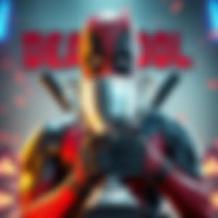 Gamer holding a platinum trophy in front of the Deadpool game cover