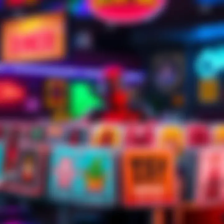 A vibrant display of new emotes and card variants available at Deadpool's Diner, featuring colorful designs and fresh borders for collectors